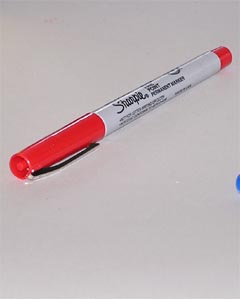 Marker,Sharpie,Fine,Red