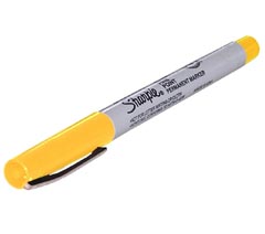 Marker,Sharpie,Fine,Yellow